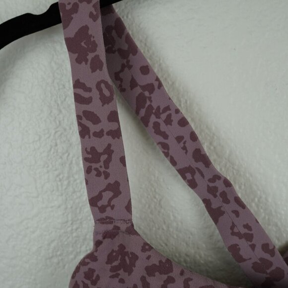 Athleta‎ Elation Cross Back Leopard Print Sports Bra Size S - Picture 2 of 9